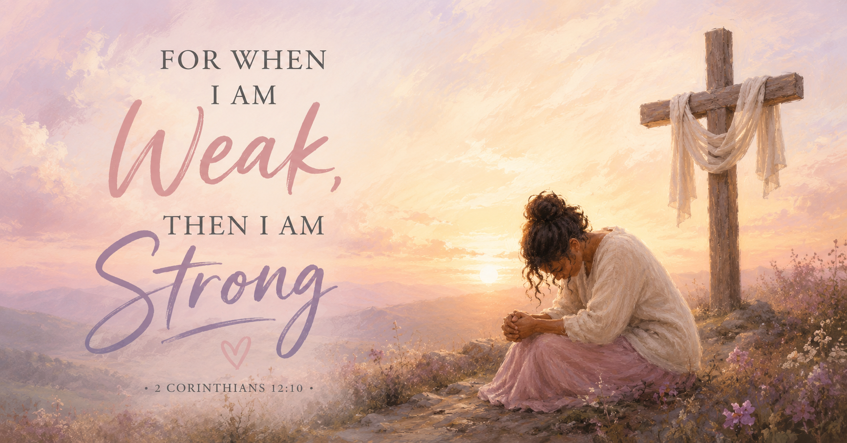 An Inspiring Christian Poem | For When I Am Weak